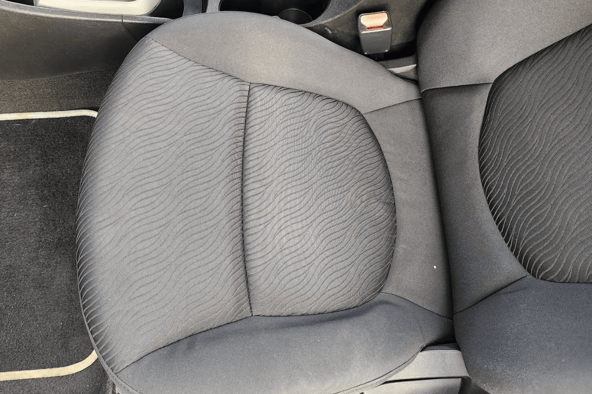 Front car seat after deep cleaning service