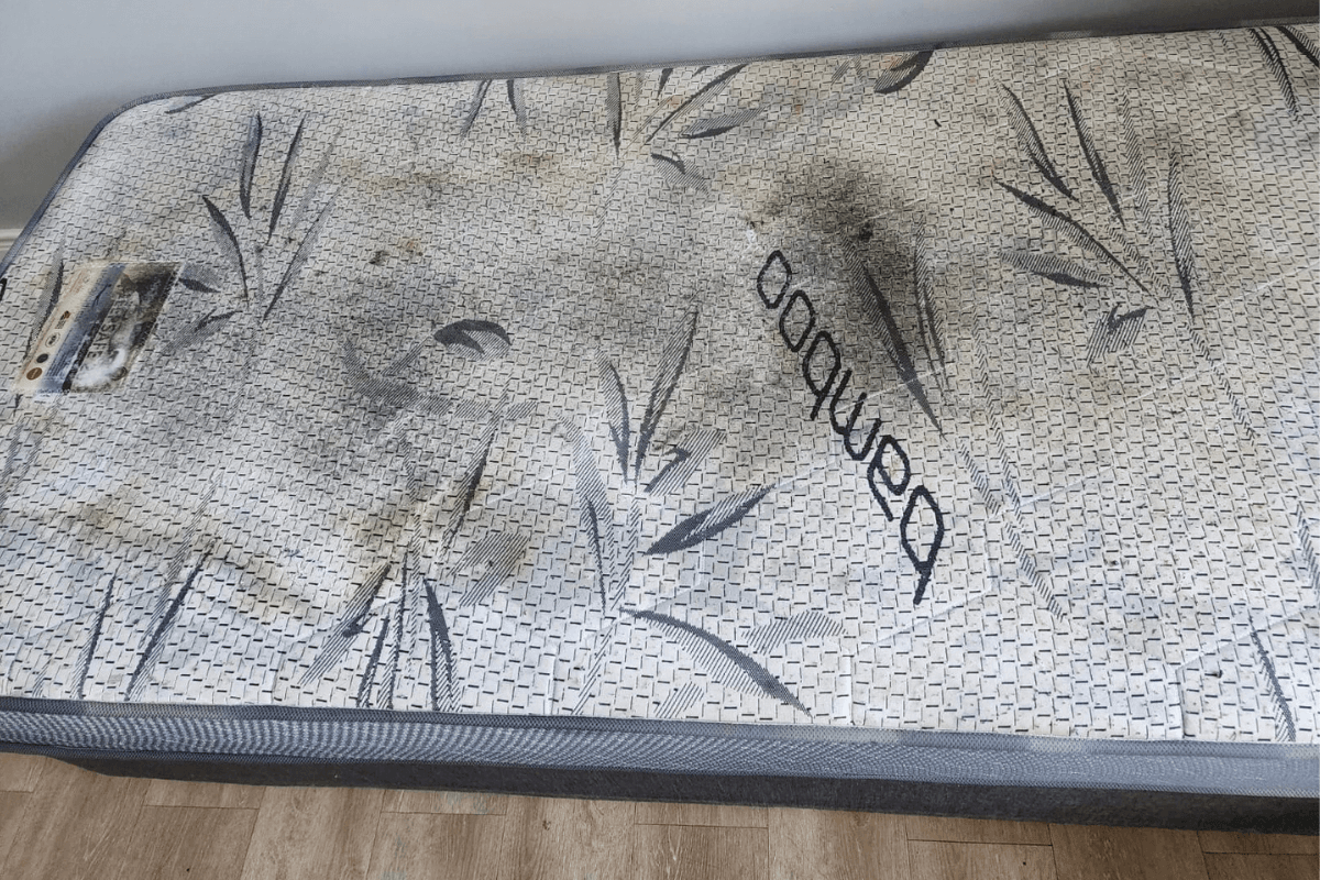 Mattress before professional cleaning service Bellville