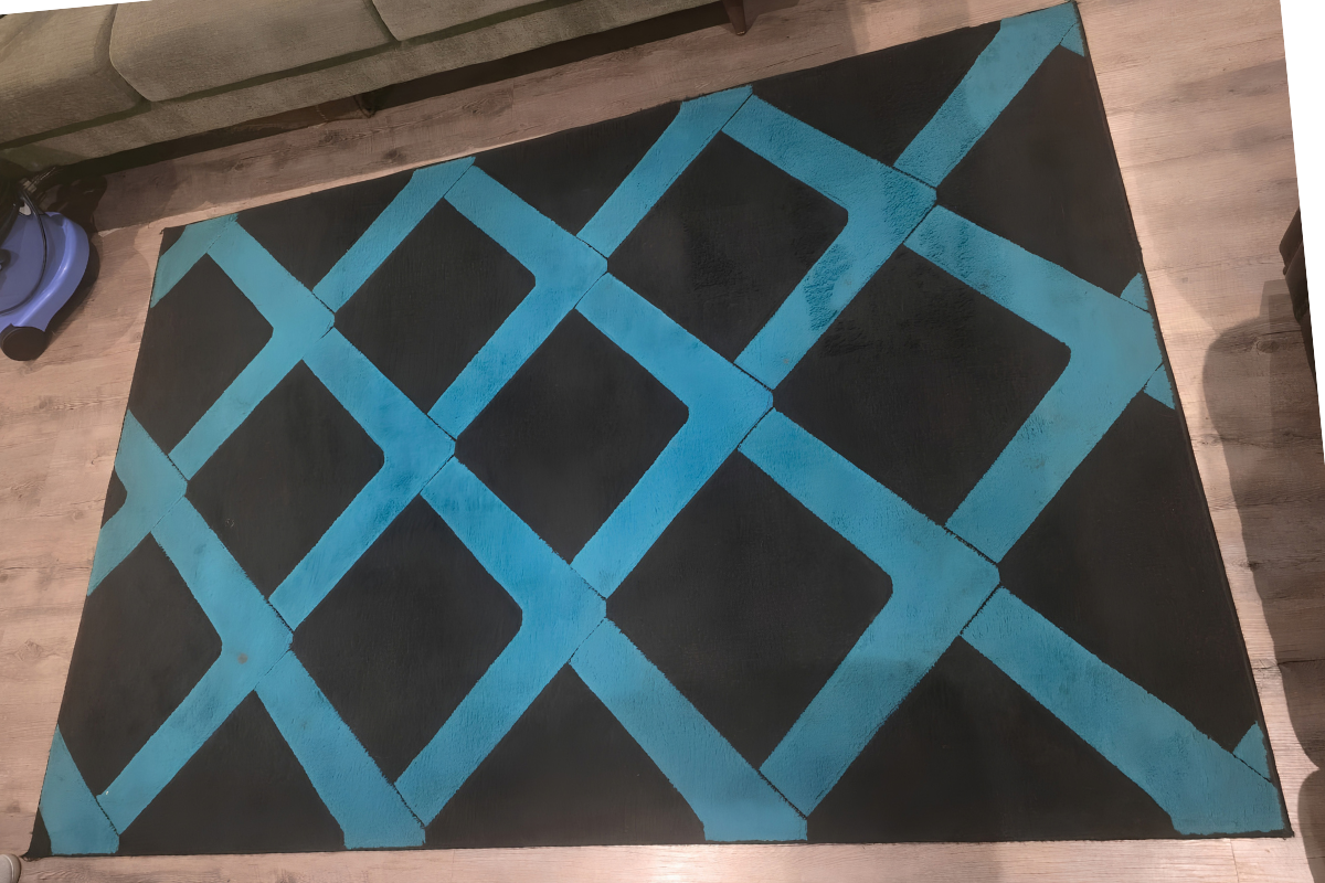 Rug after professional cleaning service